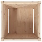 vidaXL Jardinière d'extérieur 60x60x60 cm bois de pin massif