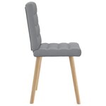 vidaXL Chaises à manger lot de 4 gris clair tissu