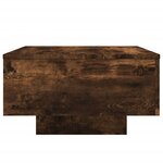 vidaXL Table basse chêne fumé 55x55x31 cm bois d'ingénierie
