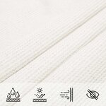 vidaXL Voile d'ombrage 160 g/m² Blanc 5x7 m PEHD