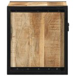 vidaXL Table de chevet 40x35x40 cm bois brut massif de manguier