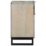 vidaXL Cabinet de chevet avec tiroir Blanc et noir 50 x 33 x 60 cm
