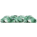 vidaXL Coussin de palette vert 120x80x12 cm tissu
