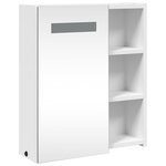 vidaXL Armoire de salle de bain à miroir avec LED blanc 45x13x52 cm