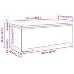 vidaXL Tabouret Bleu 101 x 41 x 40 cm Velours et Bois Composite