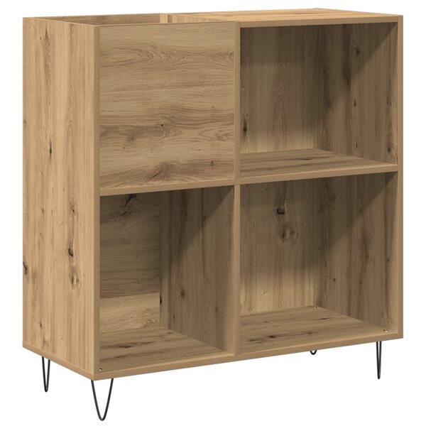 Cabinet d'enregistrement vidaXL Chêne Noir 84 5x38x89 cm Bois d'ingénierie