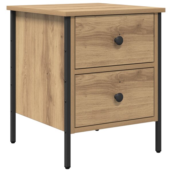 vidaXL Cabinet de Chevet Artisan Chêne 40x42x50 cm Bois d'Ingénierie
