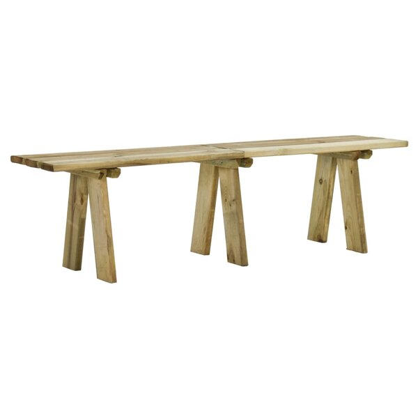 vidaXL Banc de jardin 160 cm bois de pin massif imprégné