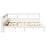 vidaXL Lit bibliothèque sans matelas blanc 140x200 cm bois pin massif