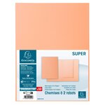 Paquet de 50 chemises 2 rabats SUPER 250 - 24x32cm x 5 EXACOMPTA