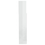 vidaXL Armoire de tête de lit Blanc brillant 200x19x103 5 cm