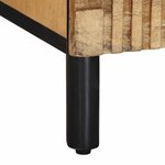 vidaXL Meuble TV marron 70x33x46 cm bois massif de manguier