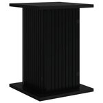 vidaXL Support de Plante Noir 30 5 x 30 x 43 cm Bois d'ingénierie