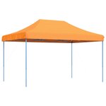 vidaXL Tente de fête 292 x 440 x 315 cm Orange Tissu Oxford