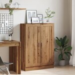 vidaXL Bibliothèque chêne artisanal 82 5x30 5x115 cm bois d'ingénierie