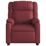 vidaXL Fauteuil de massage inclinable électrique rouge bordeaux