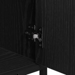 vidaXL Meuble de Lavabo de Salle de Bain Chêne noir 65 x 33 x 60 cm