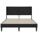vidaXL Cadre de lit avec tête de lit Noir 120 x 190 cm Velours