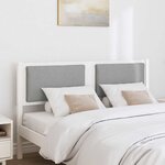 vidaXL Tête de lit Autre Blanc 150 cm Bois massif en pin