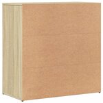 vidaXL Buffets 2 Pièces chêne sonoma 79x38x80 cm bois d'ingénierie