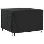 vidaXL Housse de salon de jardin noir 135x135x90 cm imperméable 420D