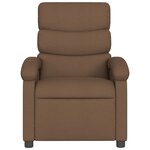 vidaXL Fauteuil de massage inclinable Marron Tissu