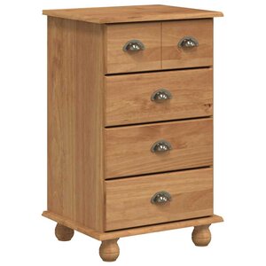 vidaXL Commode 5-Tiroir ASKIM Marron 48 5 x 40 x 79 cm