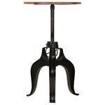 vidaXL Table de bar Bois de récupération massif 60x(76-110) cm