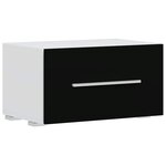 vidaXL Meuble TV mural 5 pièces avec éclairage LED Noir