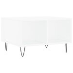 vidaXL Table basse Blanc 60x50x36 5 cm Bois d'ingénierie