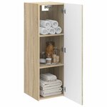 vidaXL Cabinet de Salle de Bain Mural Chêne Sonoma 33 x 34 5 x 100 cm