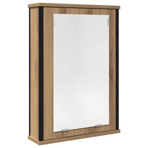 VidaXL Armoire à miroir de salle de bain chêne artisanal 42x12x60 cm