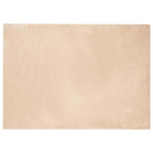 vidaXL Tapis en Fourrure Synthétique de Lapin Beige 240 x 340 cm