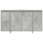 vidaXL Buffet Gris béton 135 x 41 x 69 cm Bois d'ingénierie