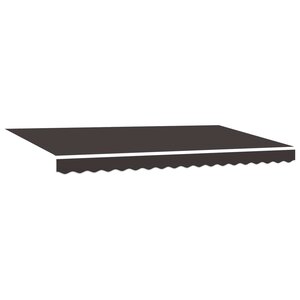 vidaXL Toile de rechange pour store banne 4x2 m Anthracite Polyester
