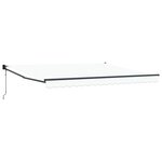 vidaXL Store Rétractable Automatique Blanc 400x300 cm