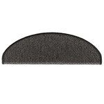 vidaXL Tapis d'escalier autocollants 30 Pièces 65x21x4 cm anthracite