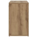 vidaXL Cabinet à chaussures avec étagère avec stockage chêne artisanal 103x30x51 cm