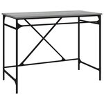 vidaXL Bureau sonoma gris 100x50x75 cm bois d'ingénierie et fer