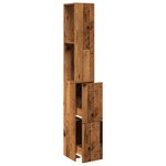 vidaXL Armoire de salle de bain vieux bois 25x25x170cm bois ingénierie