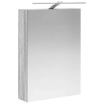 vidaXL Armoire Miroir de Salle de Bain Gris Sonoma 50 x 14 5 x 70 cm