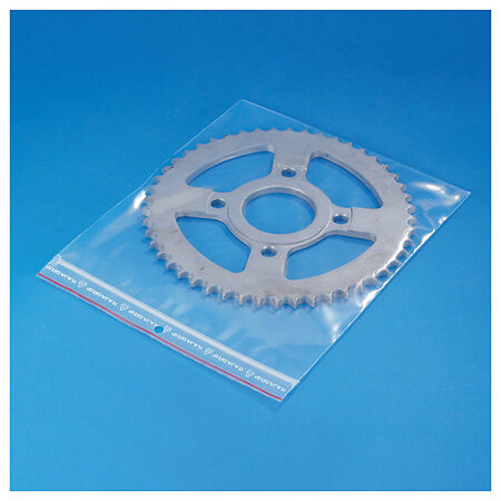 Sachet plastique zip transparent 100 microns raja 10x20 cm
