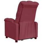 vidaXL Fauteuil inclinable Rouge bordeaux Tissu
