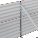 vidaXL Jardinière de jardin surélevée Effet bois Acier galvanisé