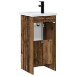vidaXL Meuble de salle de bain avec évier Bois ancien