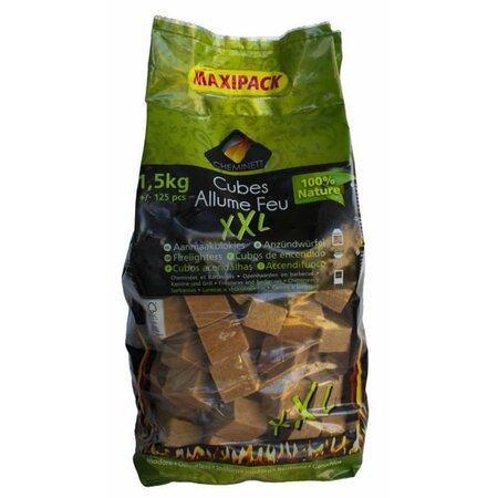 CHEMINETT Allume feu - Cubes XXL en bois FSC - 1,5 kg