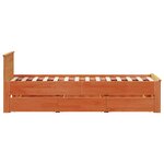 vidaXL Cadre de lit sans matelas avec tête de lit 90x200 cm bois pin