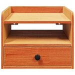 vidaXL Table de chevet avec tiroir Marron cire 38 x 36 x 29 5 cm