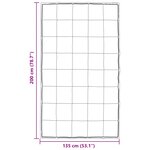 vidaXL Duvet d'hiver Argenté 200 x 135 cm Satin et Microfibre