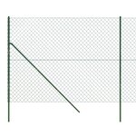 vidaXL Clôture en mailles de chaîne vert 1 4x25 m